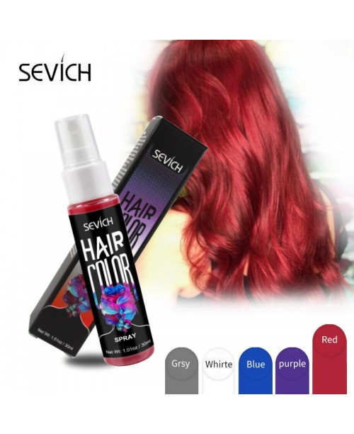 Spray colorant pentru par Sevich Rosu
