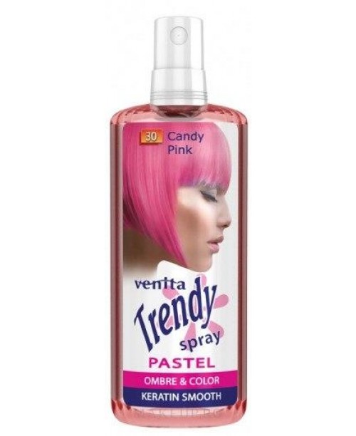 Spray colorant pentru par Venita Trendy roz Candy Pink 200ml